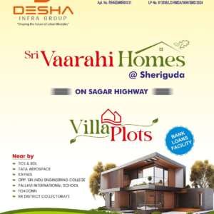 sri vaarahi homes – premium hmda approved villa plots at sheriguda on sagar highway | bank loan facility available